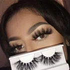 Real 25mm Lashes Create Your Own Label 5D 25mm Real Mink Fur Lashes With Free Package
