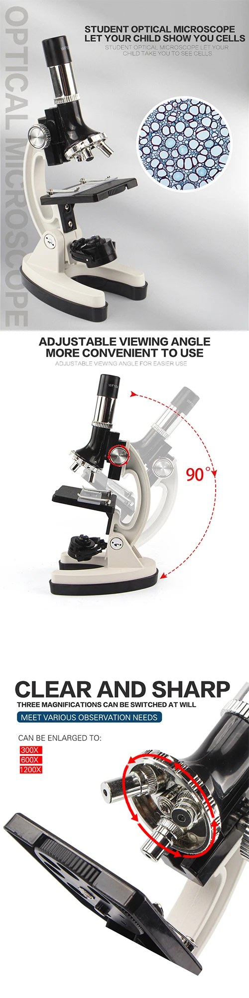 Competitive Price High Quality Microscope Toy Set High Simulation