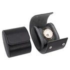 Mens Watch Factory Custom Luxury Mens Watch Display Box Single Genuine Leather Travel Watch Case Roll