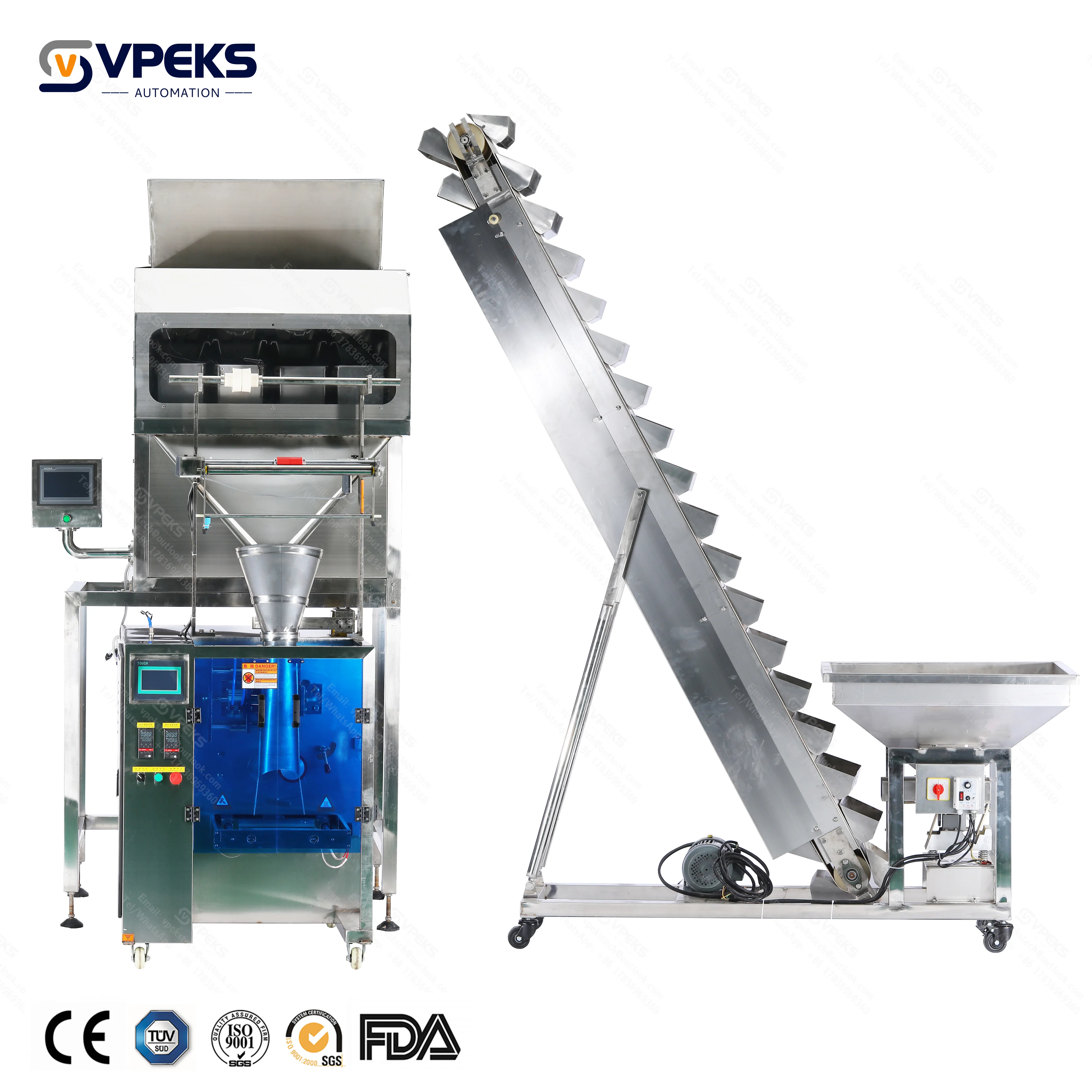 Vpeks Automated Granule And Nut Packing With High Precision Linear