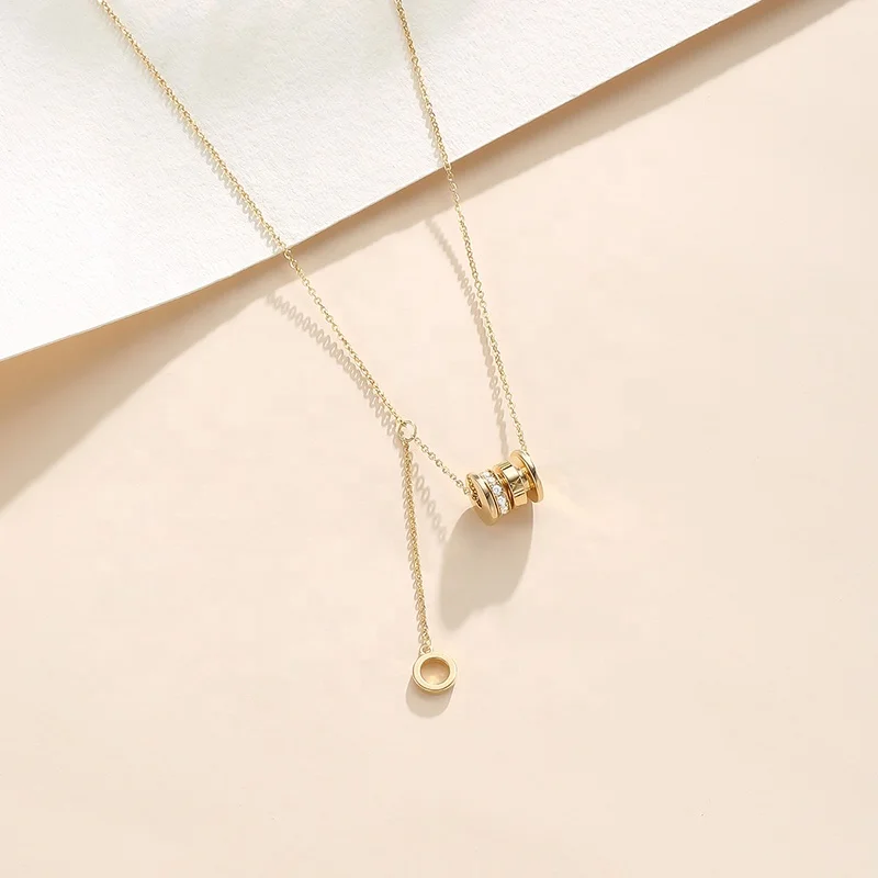Gold Plated Chain Jewelry 925 Sterling Silver Heart Pendant Necklace For Women Girls