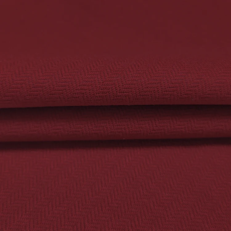 Hot Sale Solid Fabric 51% Polyester 43% Rayon 6% Spandex Material Knit Scuba Fabric for Pants details