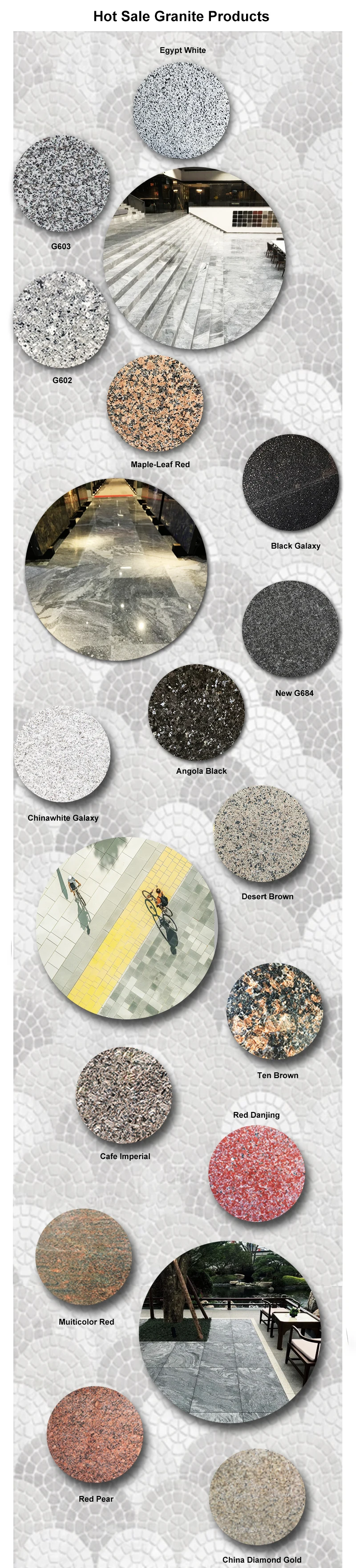 product china modern design grey granite paving stone polished cube tile in custom size 1 year warranty-1