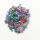 Loose Beads Top Quality Hot Sale Wholesale Mixed Colors Acrylic Loose Spacer Plastic Big Hole Round Beads Bracelet Beads