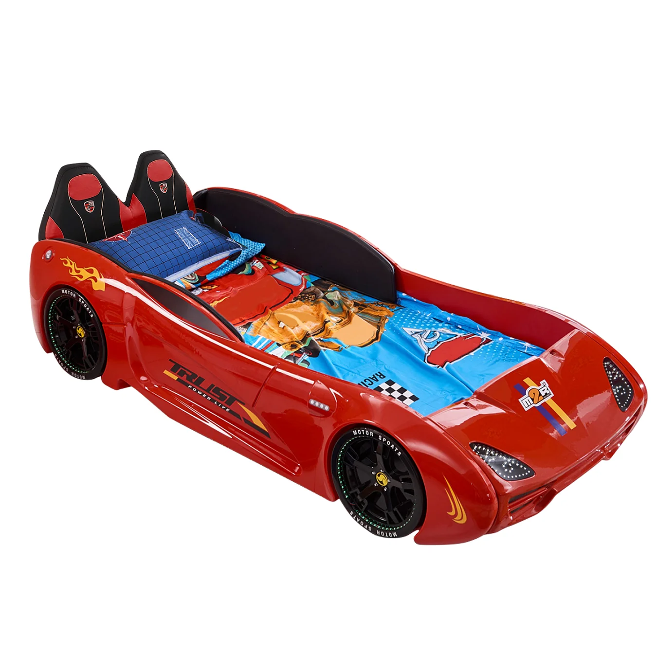 Little Tikes Car Bed,Car Bed With Sounds,Lights And Remote Controller