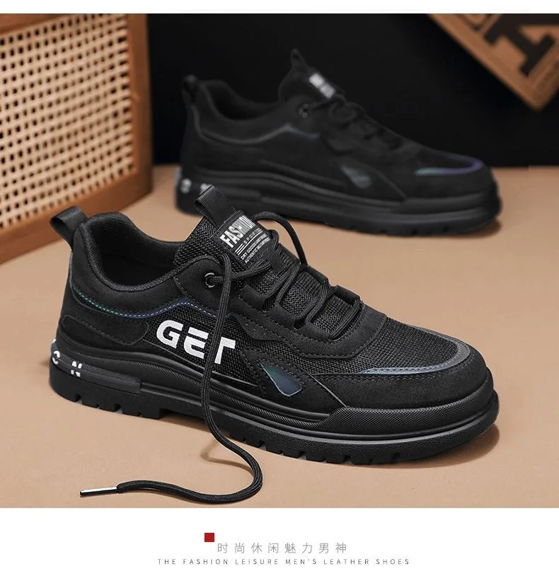 China Manufacturer Custom brand Comfortable Men's Upper PU Leather White Casual Shoes Men