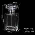 Parfum Perfume Bottle Fancy Pump 30ml 50ml 100ml Refillable Luxury Parfum Square Empty Glass Perfume Bottle