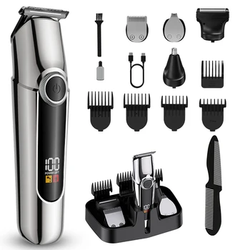 Professional Products Hair Clippers Electric Shaver Hair Trimmer Mens Beard Grooming Set New Arrivals 5 in 1 USB