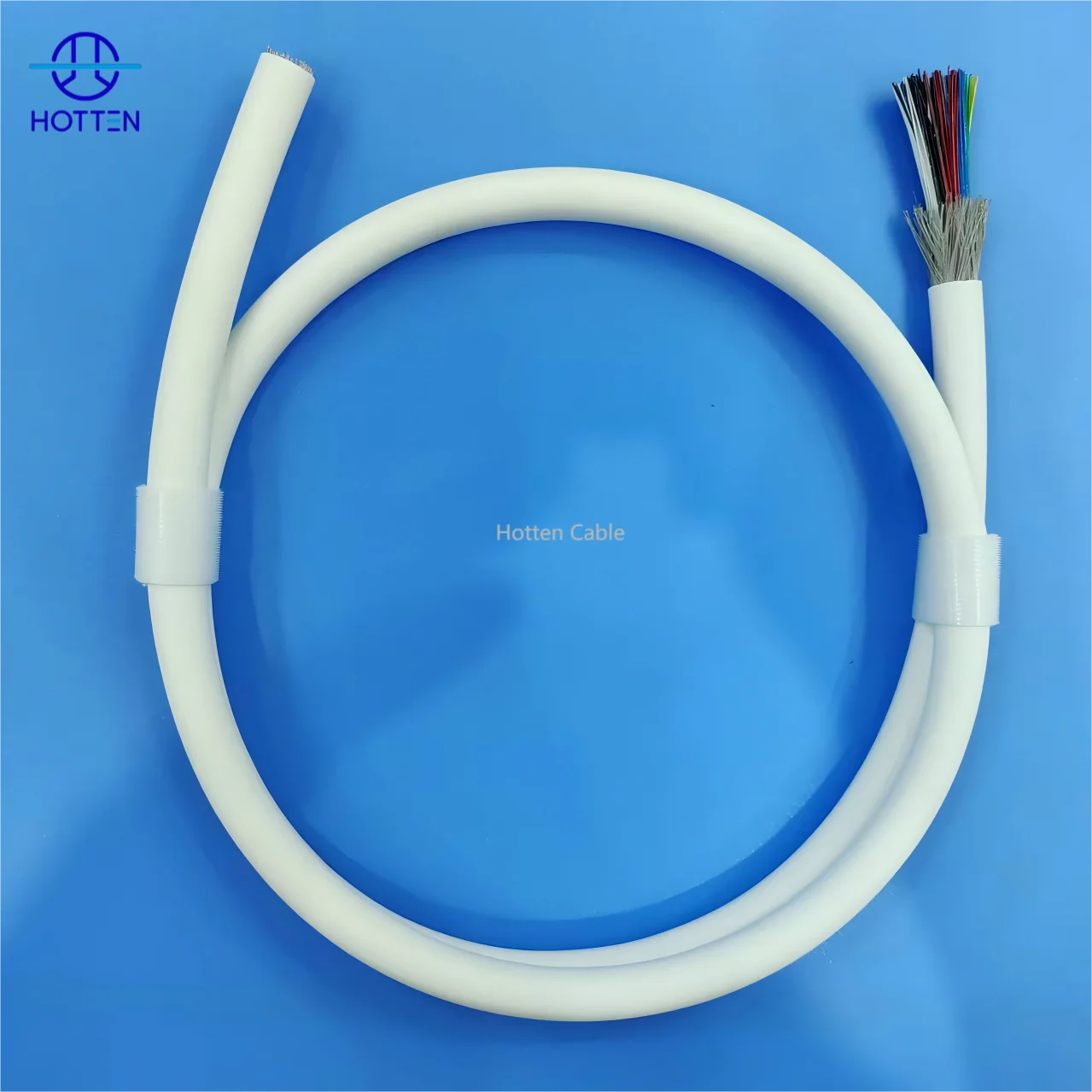 product micro coaxial cable 130cx40awg pvc jacket physical foamed insulation medical ultrasound probe cable-2