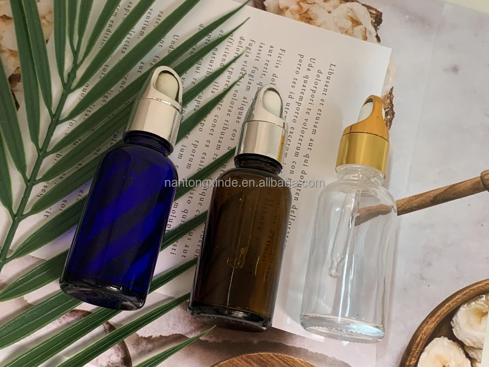 Pemasok Cina Botol Penetes Botol Minyak Esensial Fancy Clear Green Amber 10ml Untuk Pabrik Perawatan Kulit