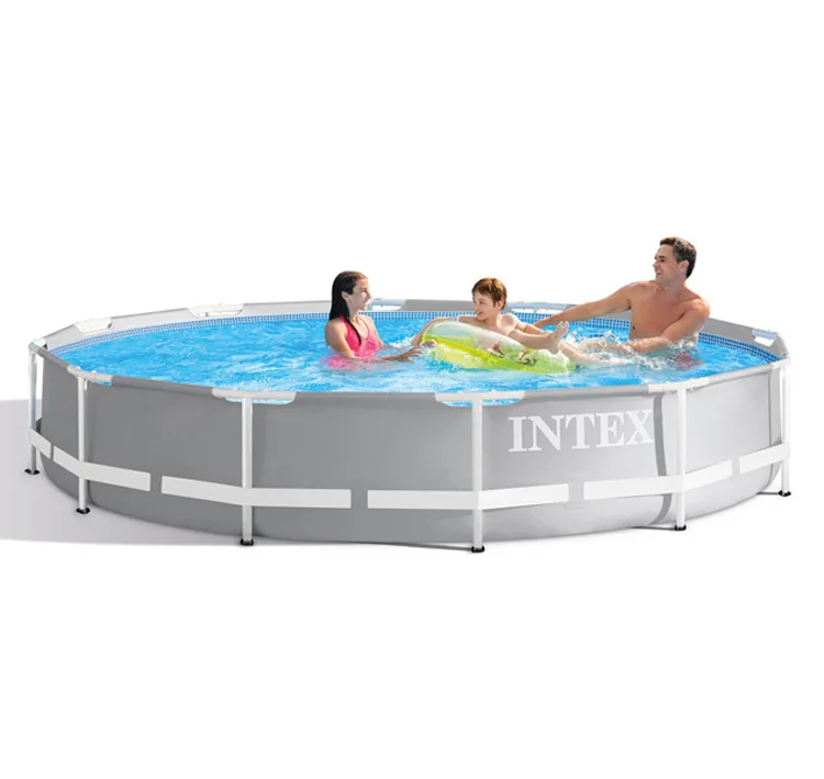 INTEX Swimming Pool Metal Frame 366x76cm Pumpe 28212 