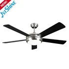 Led Fan And Led Light Fan 1stshine Hot Selling 52 Inch DC Motor Decorative Led Ceil Fan And Light For Bedroom
