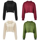 Hoodies Cropped Hoodie Fashionable Crop Top Hoodies Women With Name Brand Wholesale