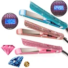Professional Private Label Professional Bling Diamond Flat Iron Steam Hair Straightener Best Hair Straightener Brush