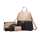 Set Bag Custom Women Handbag Set Backpack And Shoulder Bag 4 Pieces Set