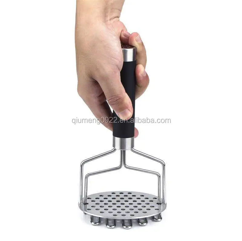 Stainless Steel Pusher Potato Masher Fruit Hand Masher Press Crusher Home  Tools Press Kitchen Accessories Hand Held