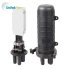 Heat Fiber Manufacturer Outdoor 1 In 2 Out Joint Closure Heat Shrinkable Fiber Optic Splicing Closure 48 Cores