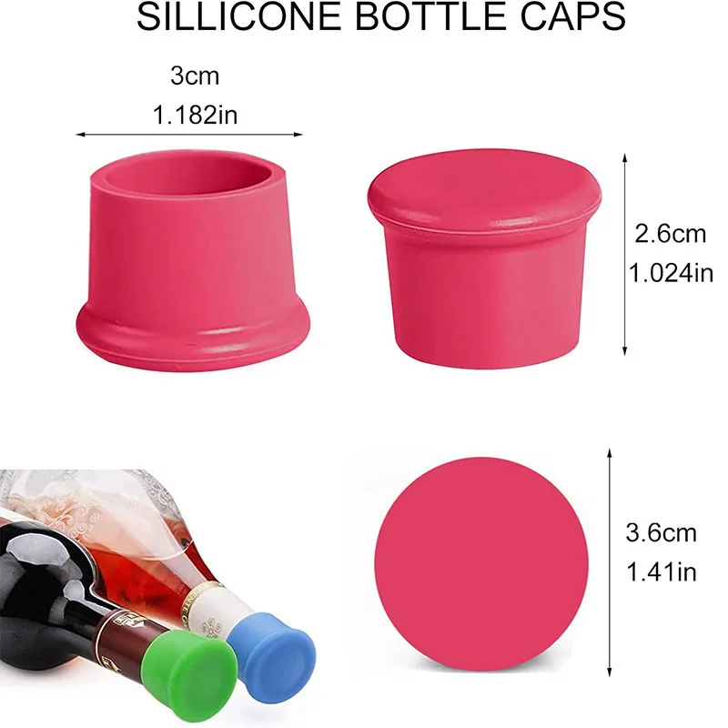 Creative Eco-friendly Silicone Bottle Caps Universal Fresh-keeping Lids for Wine Soy Sauce Drinkware Accessories Bar Essentials supplier