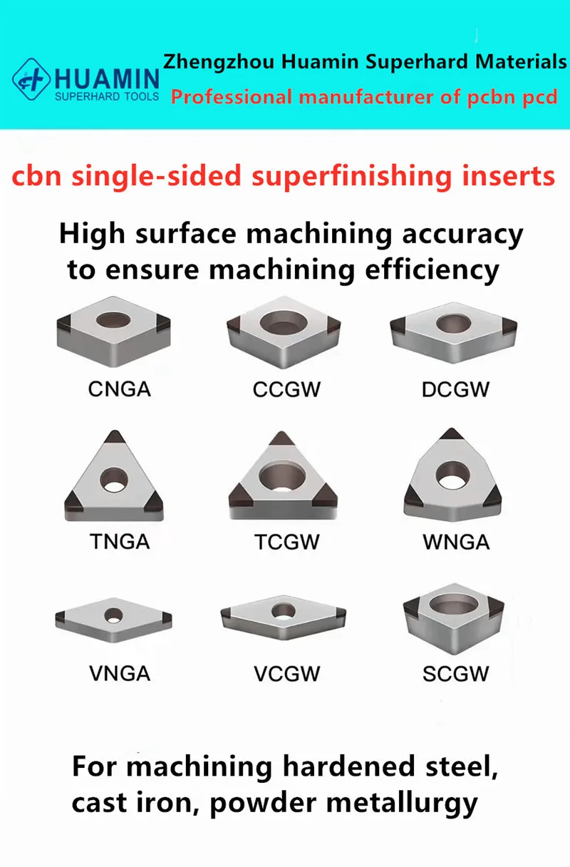 pcbn Brazing inserts TPGN160308 PCD insert TPGN160308 The workpiece material : Hardened steel alumin(图4)