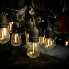 24FT Waterproof Garden Decorative 12 PET Shatterproof Bulbs Outdoor Edison String Lights