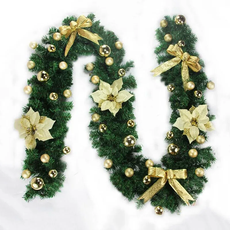 Popular Luxtry Custom 270cm Pine Shape Pvc Red Berry Christmas Pine Cone Garland for Decoration factory