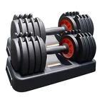 Gym Hot Sell Gym Equipment Set New Design Fitness China Weight 25kg Gym Dumbbells Adjustable Dumbells