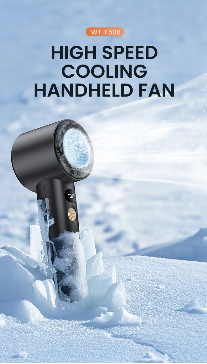 Rechargeable Handheld Mini Fan, IMYCOO, Portable - detail 6