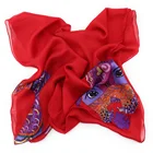 Scarves 2021 Manufacturers Ultra Thin Red Custom Horse Animal Transparent Women 8MM Silk Printed Scarves