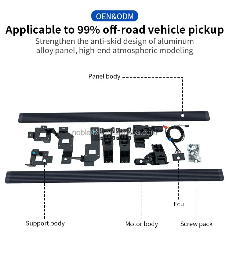 Noble4x4 Exterior Accessories Aluminium Power Run Board Power Step for Isuzu JIMNY 2019 2023 manufacture