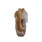 Wholesale Natural Quartz Folk Crafts Flower Agate Chinese Style Women Cheongsam Shape Agate For Gift