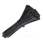 Cable Food 100pcs Black Cable Ties Non Releasable Cable Nylon Uv 1000mm Food Circuit Board Plastic Cable Ties 3x100 30cm