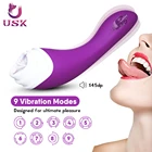 Massage Adult Medical Silicone Clitoral Pussy Licking Tongue Massage Dildo Vibrator Adult Sex Toy