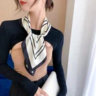 Scarf Scarfs Good Selling Custom Scarf Made Chiffon Brown Brand Bandana Scarfs Bag Silk Scarves Wholesale