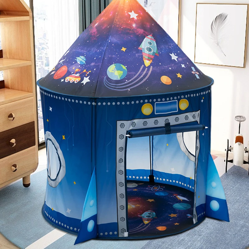 Rocket Ship Play Tent for Boys  Astronaut Space Tent for Kids for Indoor Outdoor Kids fort Pop Up