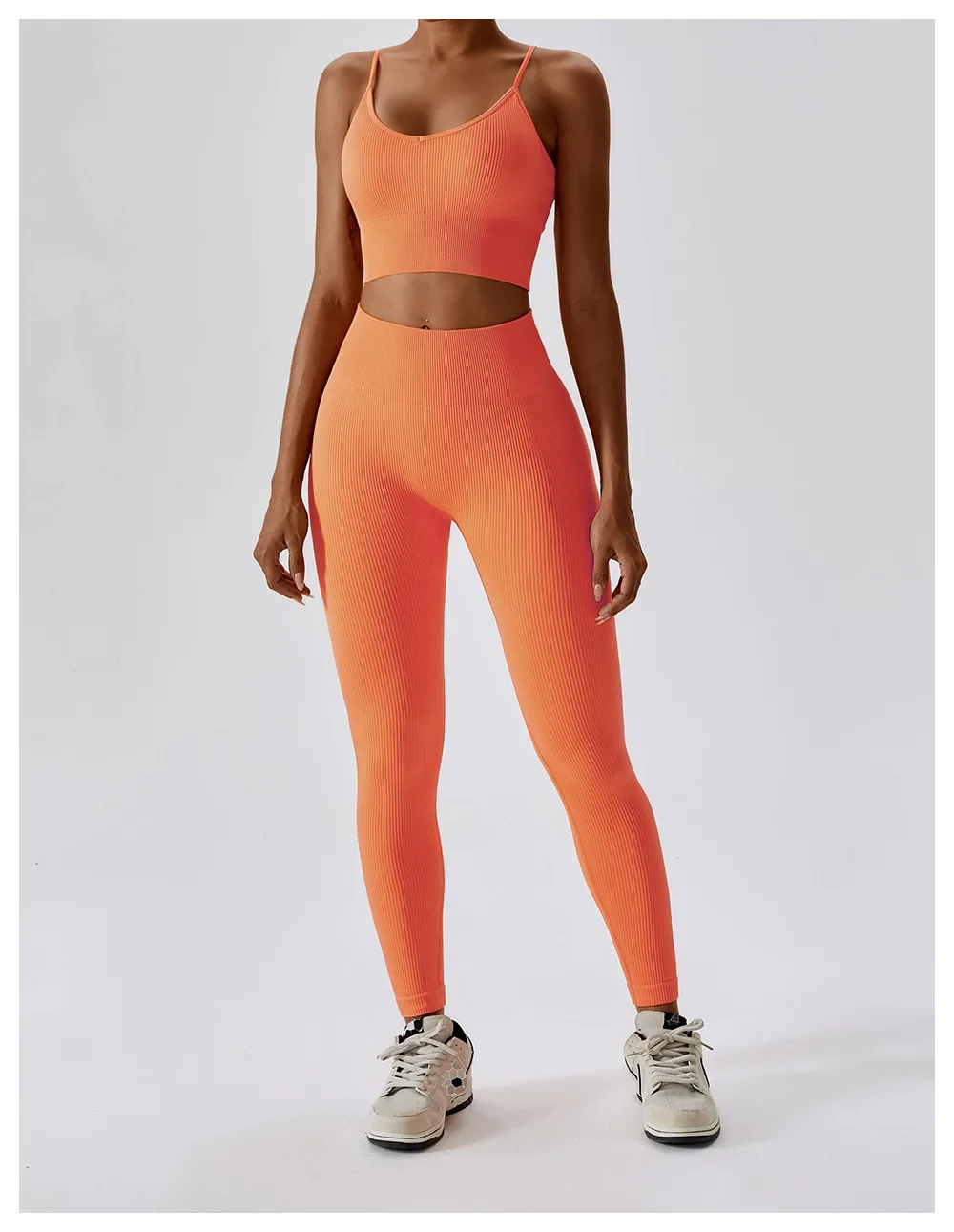 Fashionable Gym Workout High Waisted Activewear Sports Apparel Yoga Leggings gym wear women sets