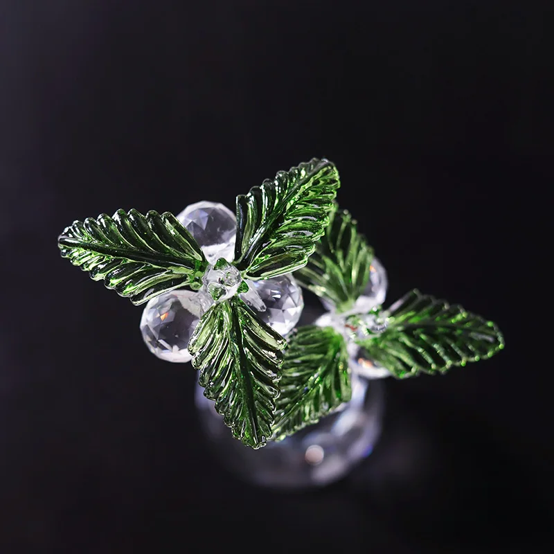 product honor of crysal coconut tree crafts polished crystal ornaments creative desktop decoration modern simple christmas gift-9