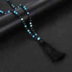 Beads 6mmbeads Lava Emperor Pine Stone 6MM Natural Stone Islamic Prayer Beads Necklace Muslim Rosary