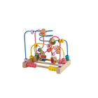 Wooden Beads Game Trending Hot Products Colorful Wooden Beads Wire Maze Game Learning Wooden Toy Fruit Looping