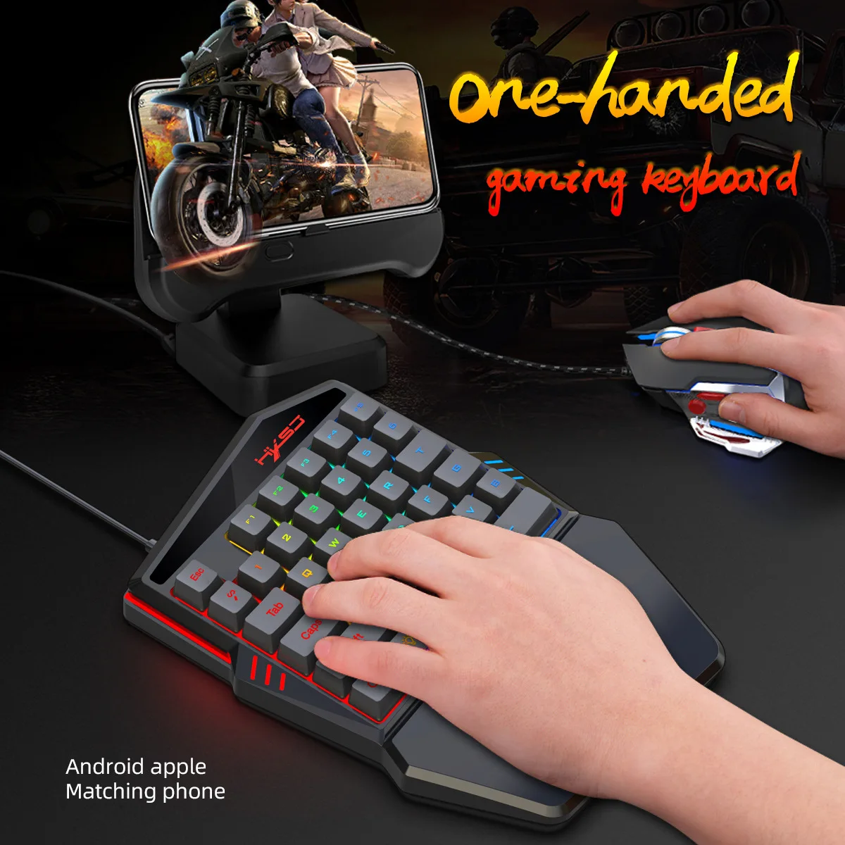 K Multi Language Rgb Backlit Numeric Gaming Led Keyboard And Mouse