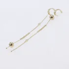 18k Earrings Wholesale Custom 18K Gold Chain Earrings Designer Fashion Earrings Jewelry For Women's Gifts