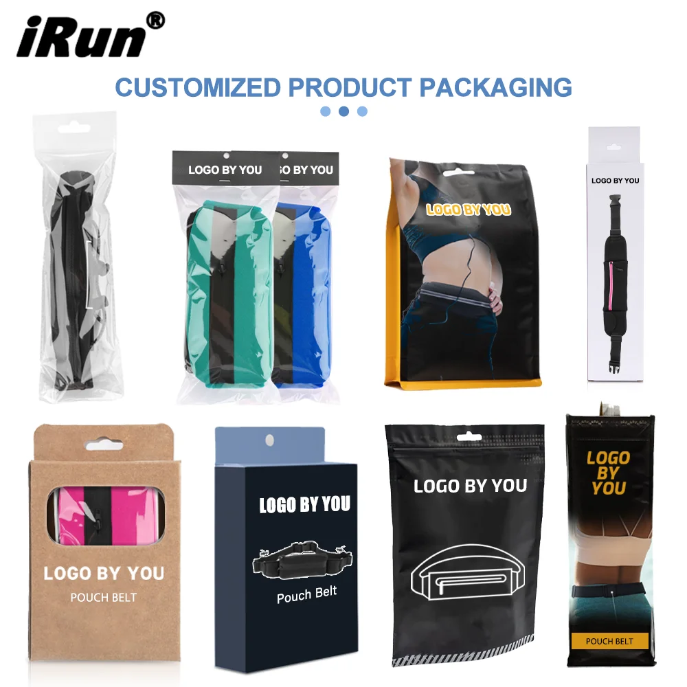 iRun Sport Waterproof Waist Bag Cell Phone Adjustable Flip Fitness Fanny Pack Running Belt Bag