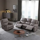 Gray High Quality Large Sectional Sofa Comfortable Automatic Relax Gray Sofa Set