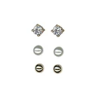 Cz Pearl Earrings Lilliana 925 Sterling Silver CZ Jewelry 2022 Pearl Stud Earrings Set Piercing