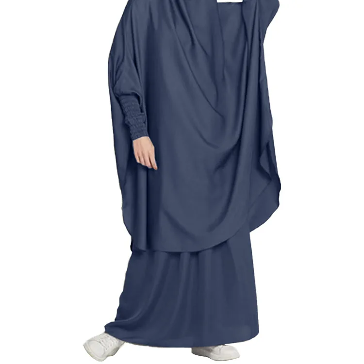 2025 Elegant Abaya for Ladies Long Casual Dress with Islamic Scarf Hijab Plus Size Clothing Set for Women Middle East for Summer factory