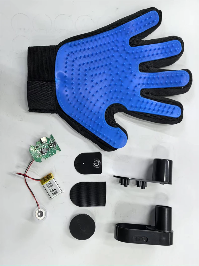 Hot Sale Pet Grooming Gloves for Cats Dogs Hair Removal and Cleaning Reusable Massage Spray Gloves Pet Products manufacture