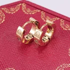 Earrings Hot Selling Gold And Rose Gold Stainless Steel Jewelry Designers Earrings For Women