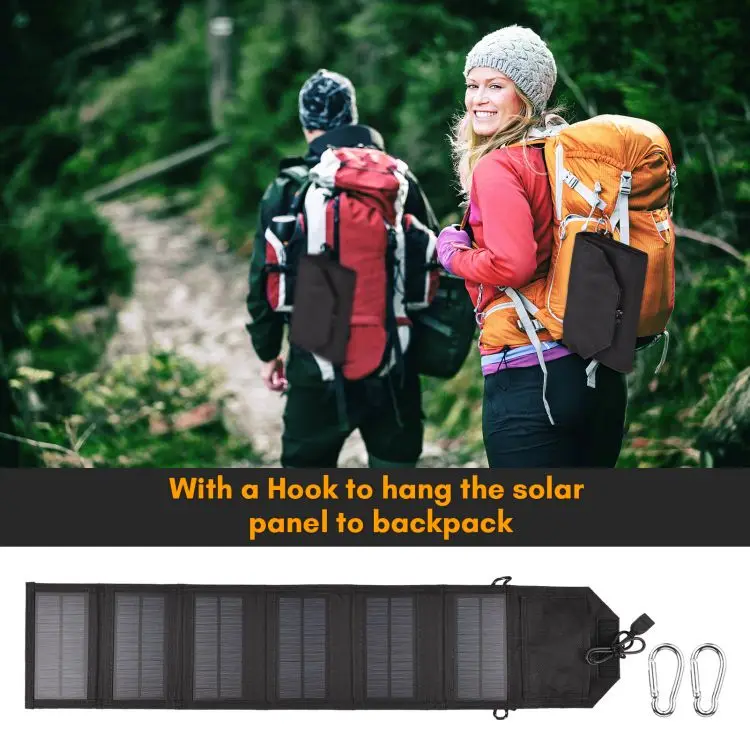 10.5 W Portable Solar Charger Foldable Solar Charger with USB Solar Panel Portable Solar Power with USB Output