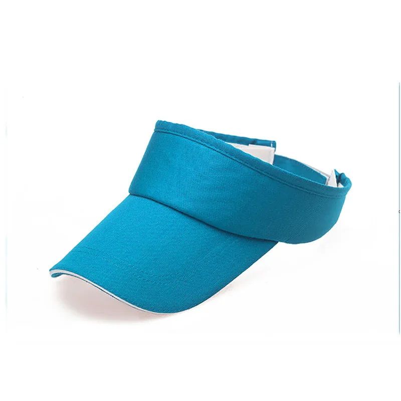 High Quality Sun Cotton Visor Hat for Women Men Sports Tennis Golf Visor Empty Top Cap