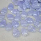Wholesale Natural Smooth Gemstone Blue Lace Agate Drop Shape Purple Agate Cabochon For Jewelry Making