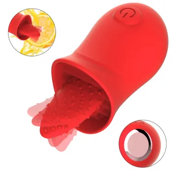 Powerful Clitoral Sucking Vibrator Oral Sex Vagina Licking Tongue Rose Shape Vibrator Sex Toys